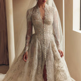 Grace Gown - Silver Beaded