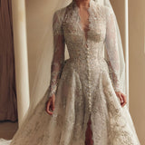 Grace Gown - Silver Beaded