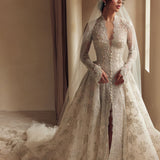 Grace Gown - Silver Beaded