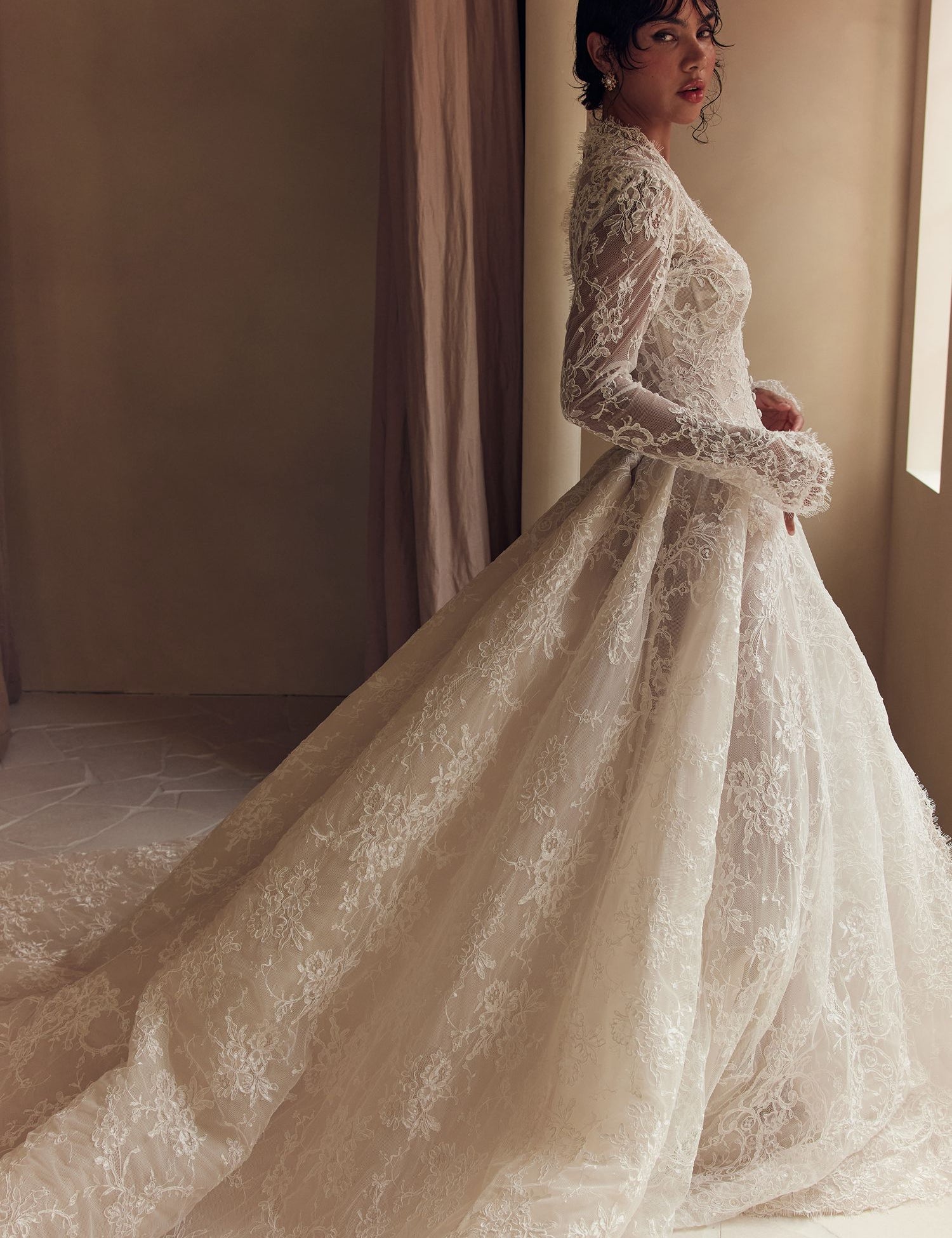 Grace Gown - Ivory Corded Lace